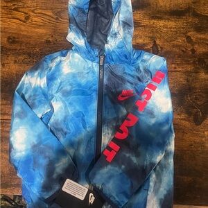 Nike Blue and Red Windbreaker Jacket